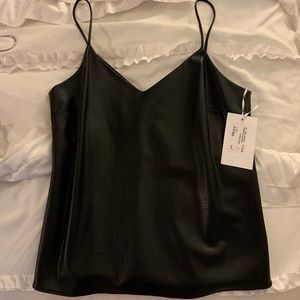 Amanda Uprichard Leather Tank